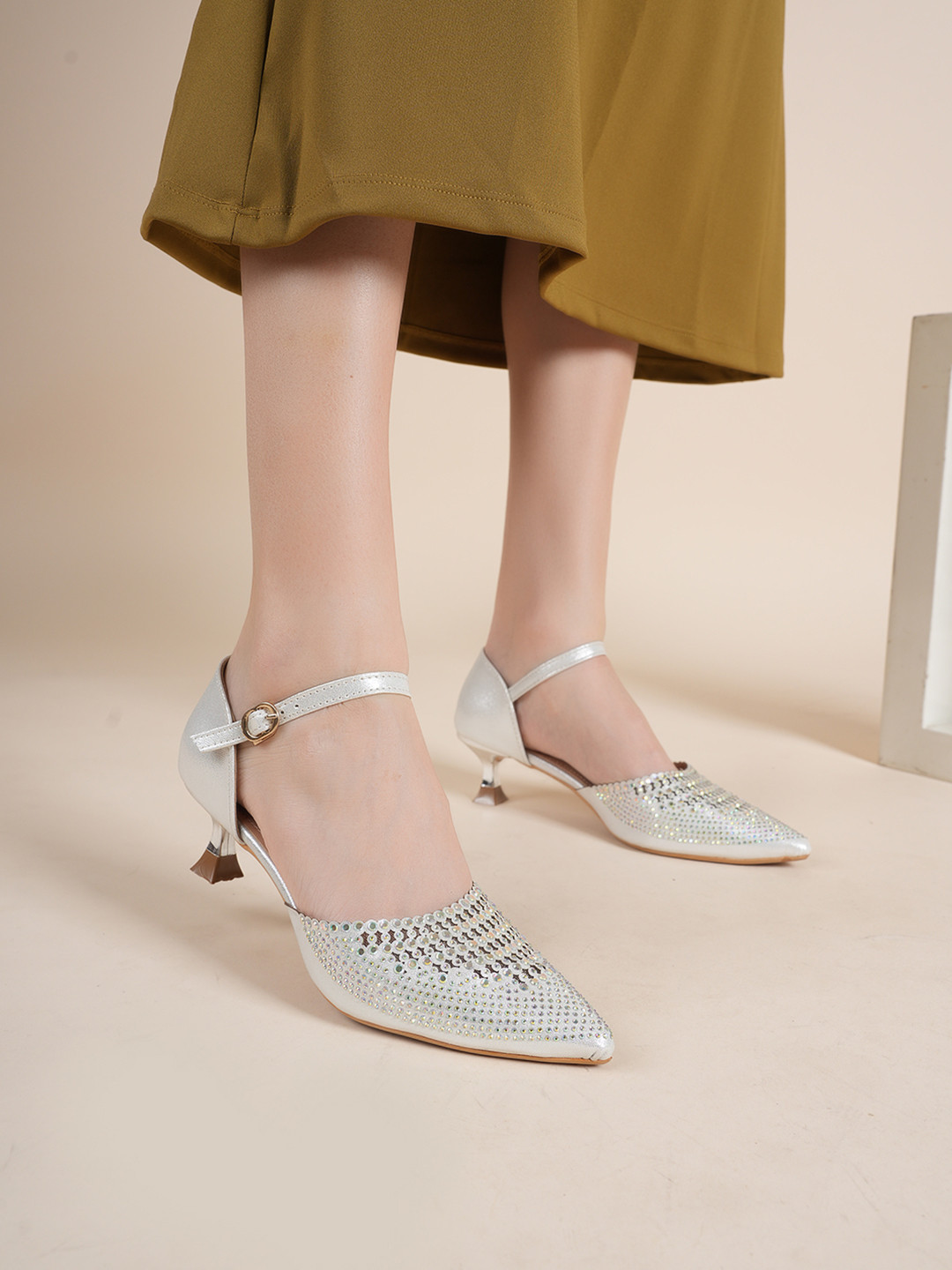 Lavie Embellished Party Kitten Sandals