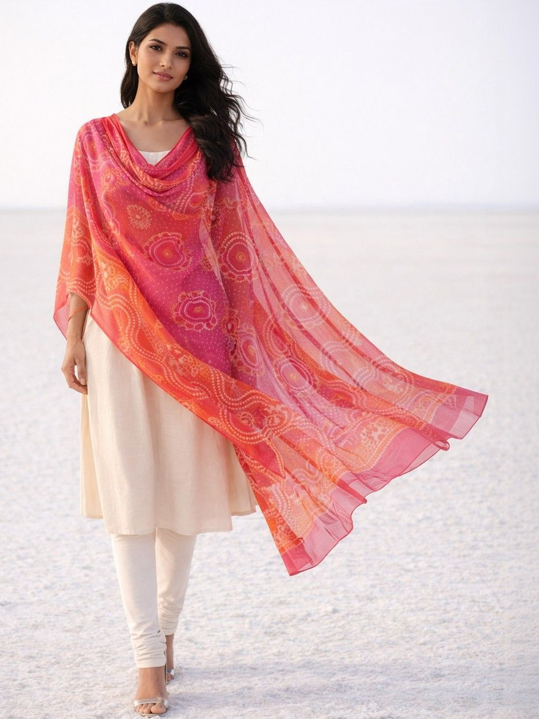 Lookmark Printed Block Print Dupatta