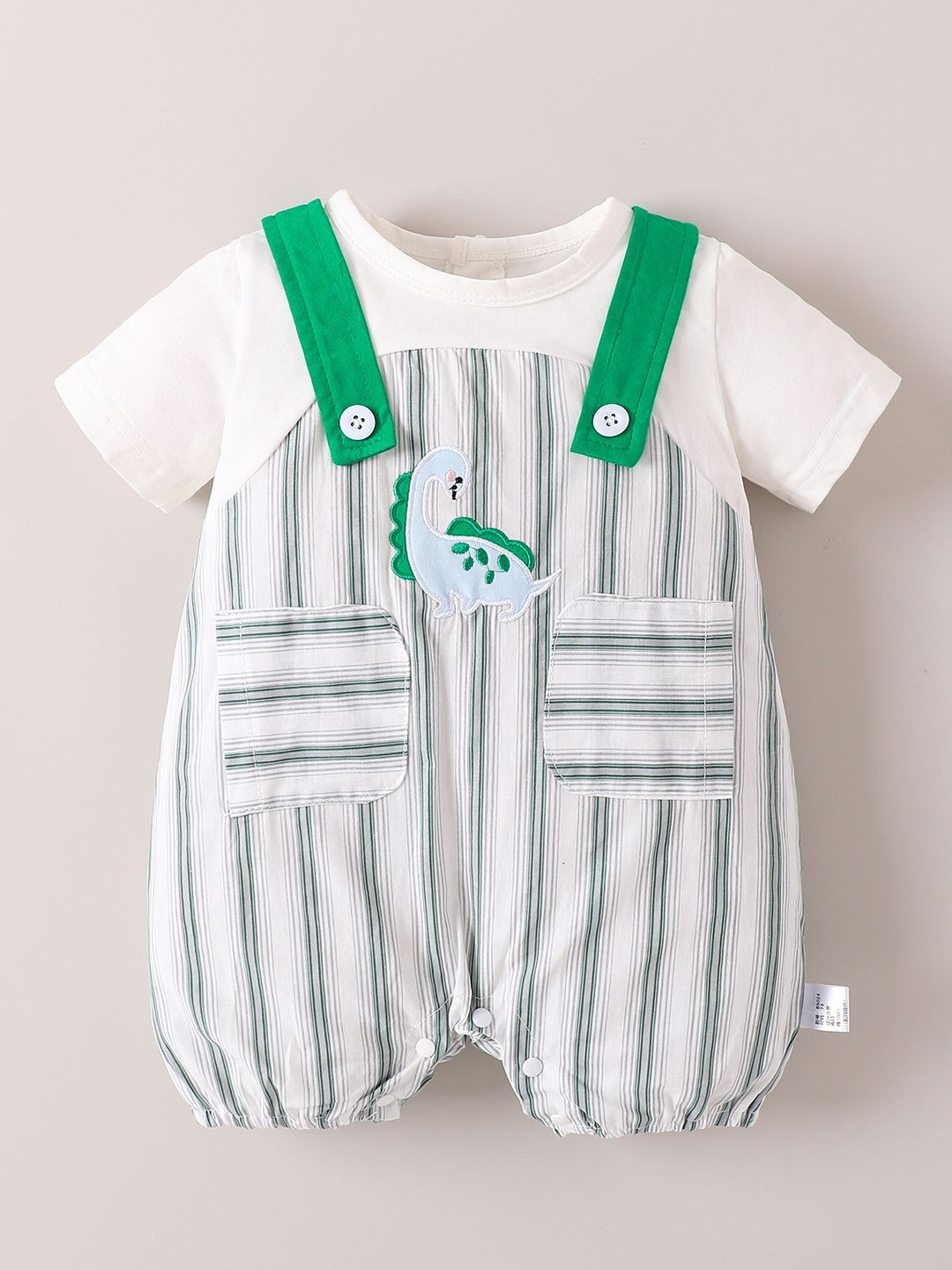 Hopscotch Infant Boys Striped Romper