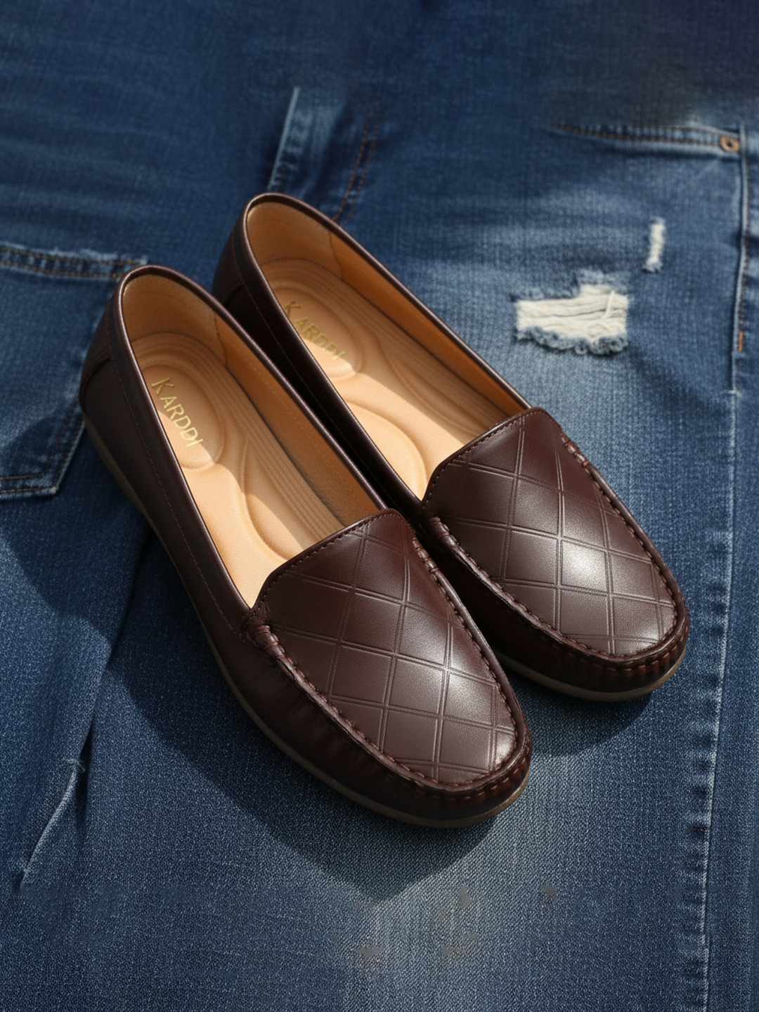 KARADDI Brown Comfortable & Lightweight Casual Shoes