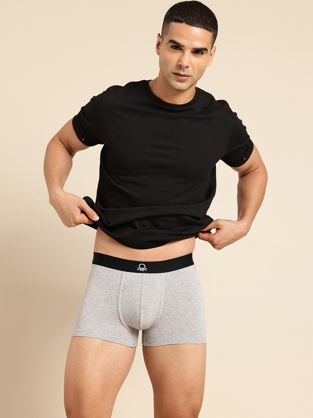 United Colors of Benetton Men Solid Knitted Trunks