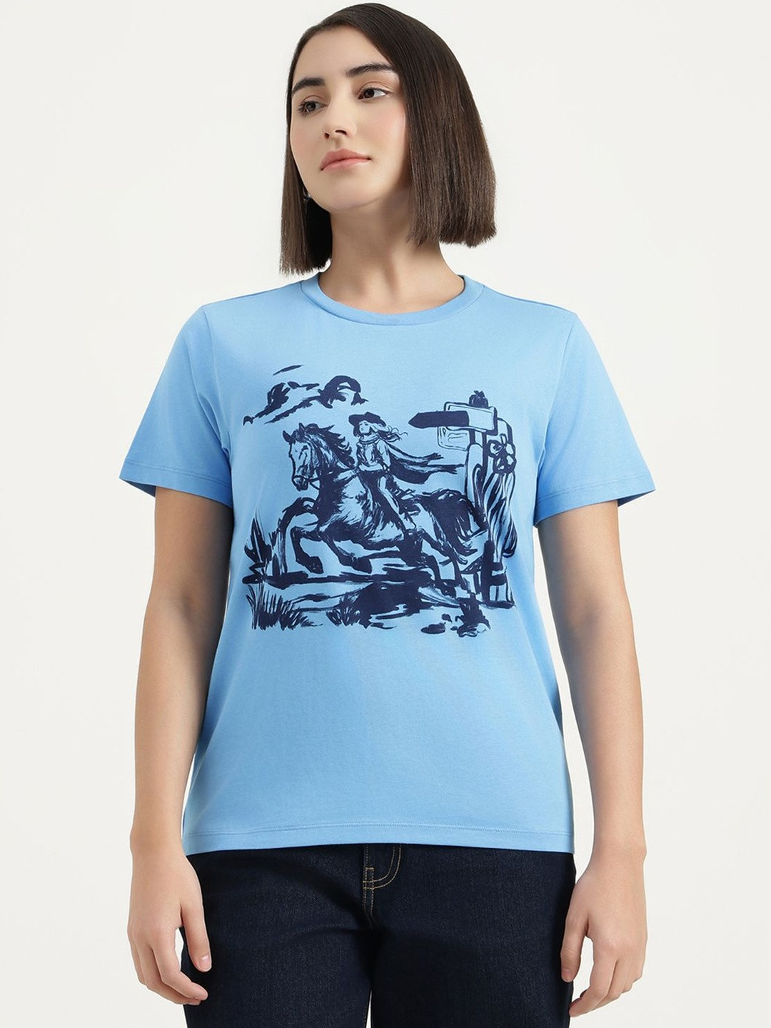 United Colors of Benetton Women Printed T-shirt