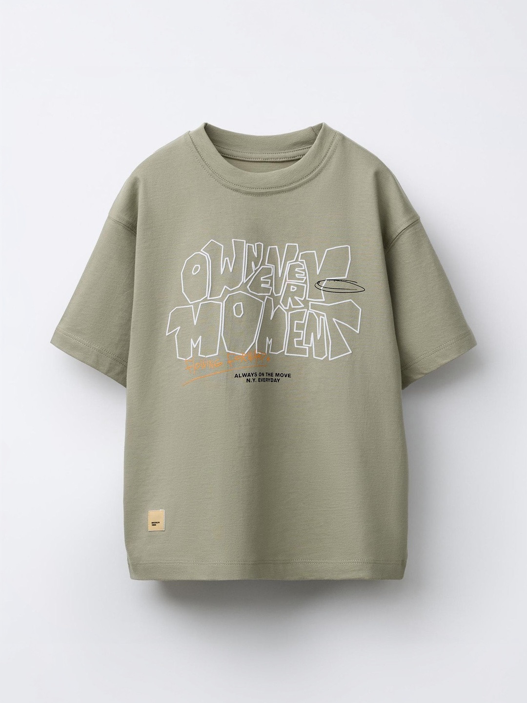 Alan Jones Boys Green Cotton Tshirts