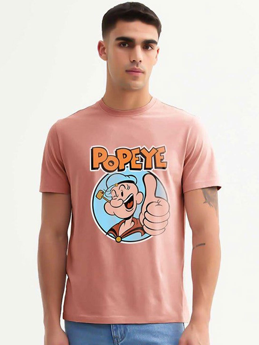 PRONK Men Popeye Printed T-shirt