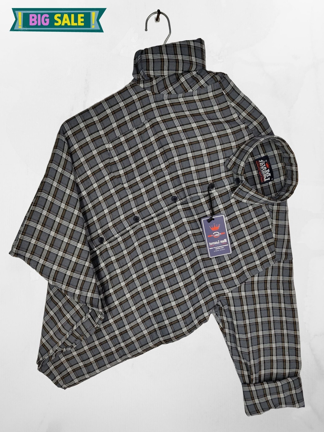 Marc Laurent Men Checked Casual Shirt