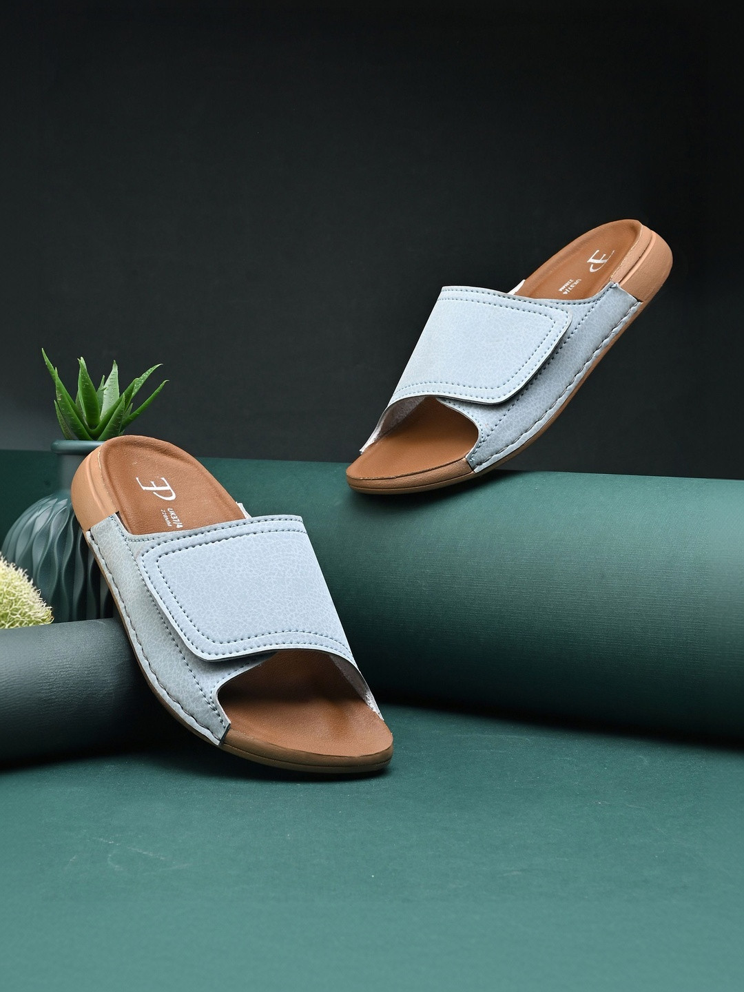 El Paso Women Round Toe Open Toe Flats