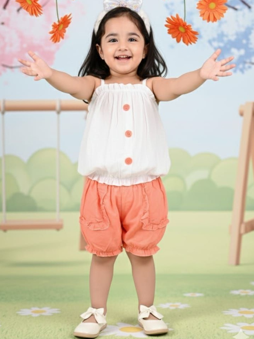 NEW GEN Girls Top with Shorts