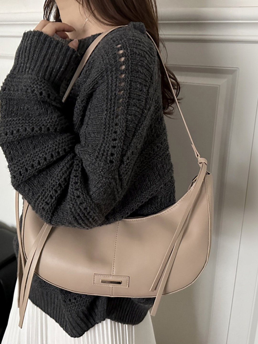 LULU & SKY Half Moon Hobo Bag