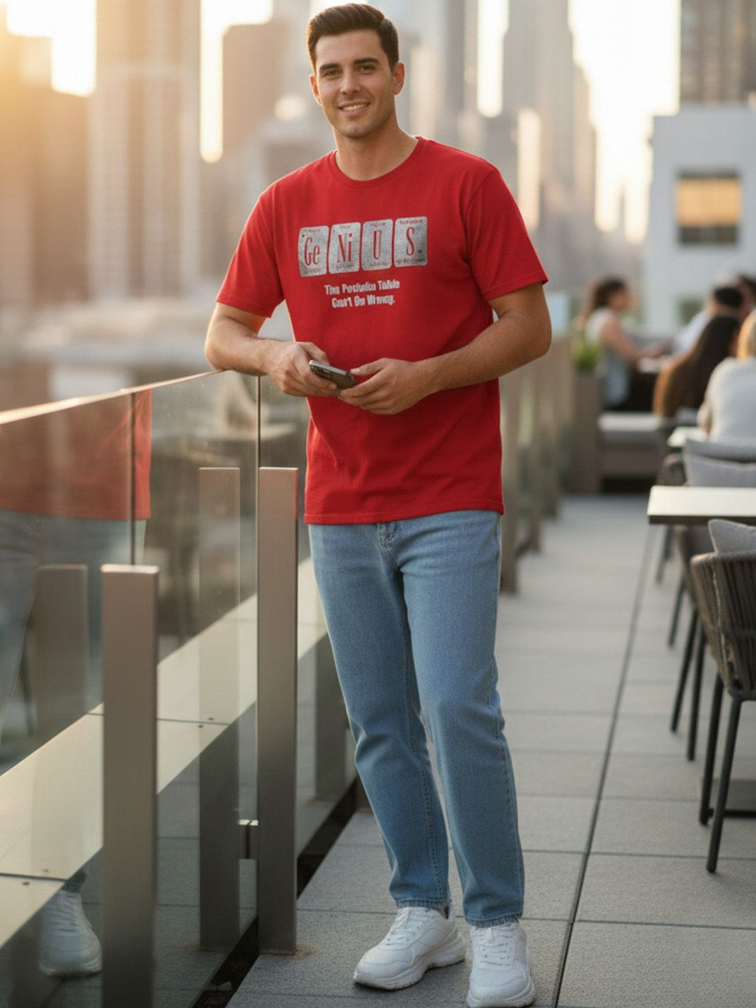 ST Trends Men Typography Printed T-shirt