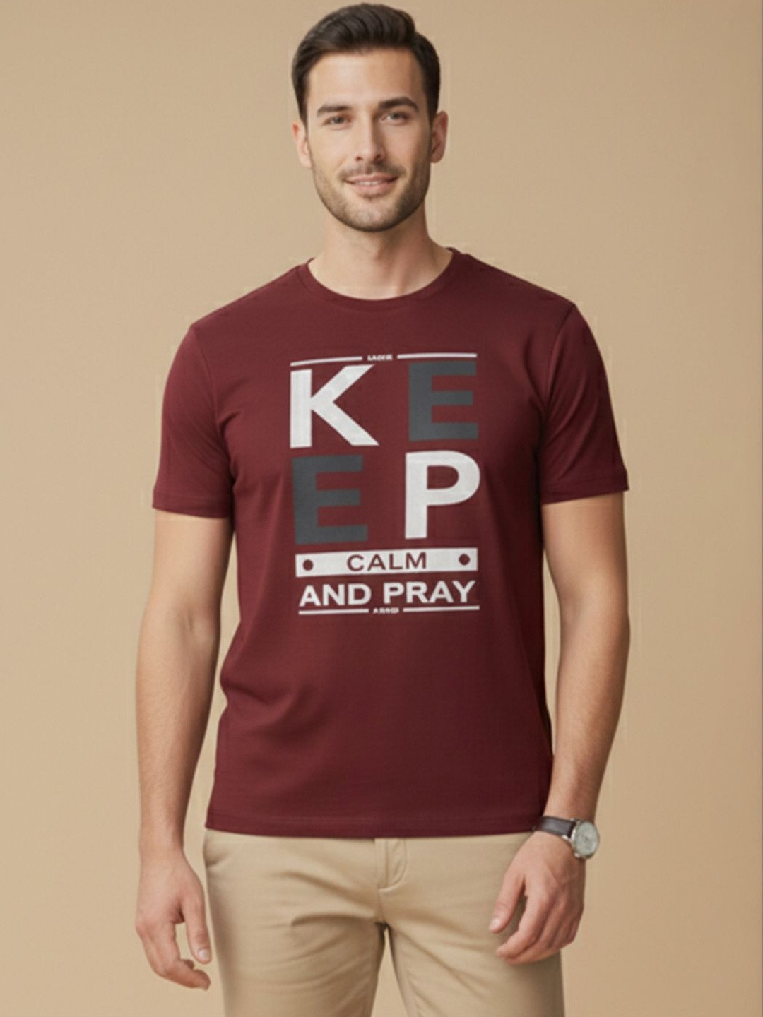 ST Trends Men Typography Printed T-shirt