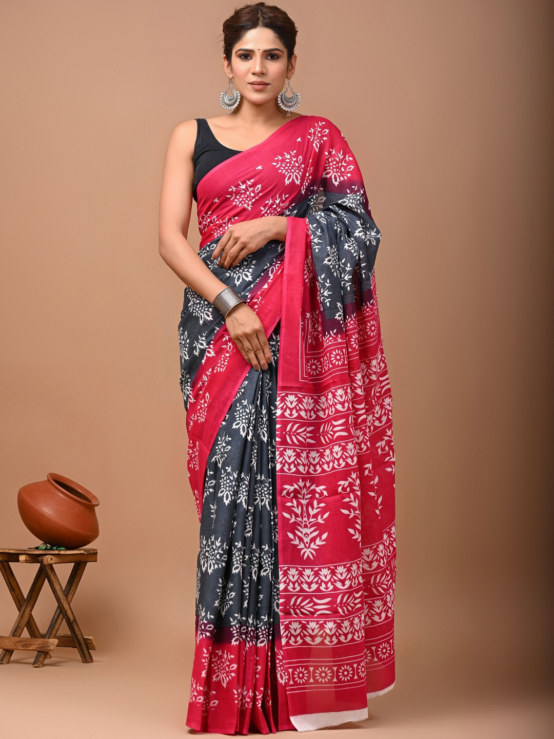 RAMNATHS Ethnic Motifs Handloom Saree