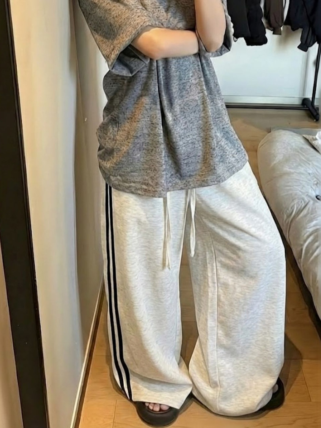 dockstreet Women Wide Leg Track Pants