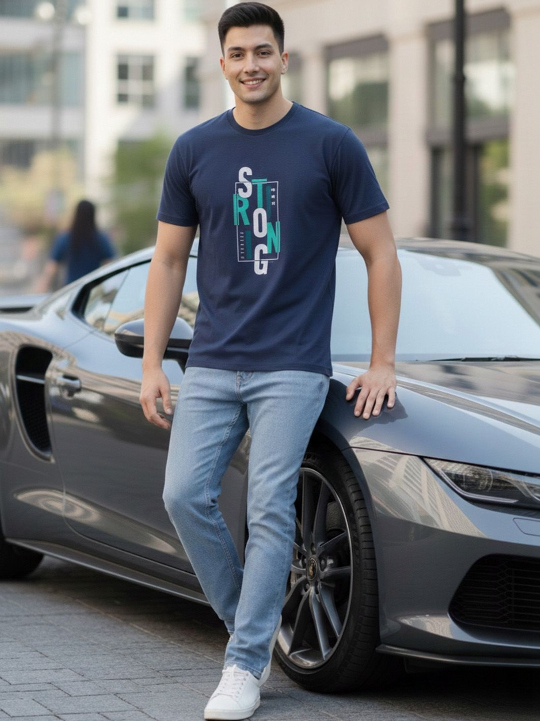ST Trends Men Typography Printed T-shirt