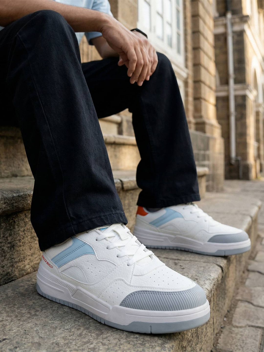 bacca bucci Men Matrix Low-Top Court Sneakers