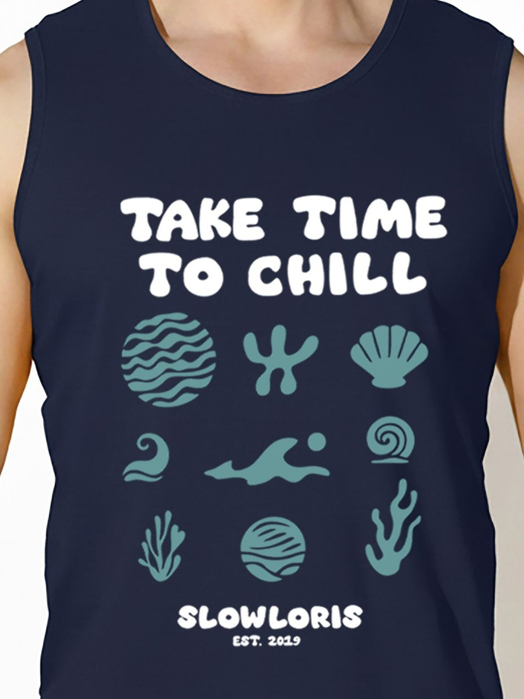MINISTRY OF FRIENDS Printed Assorted Cotton Gym Vest
