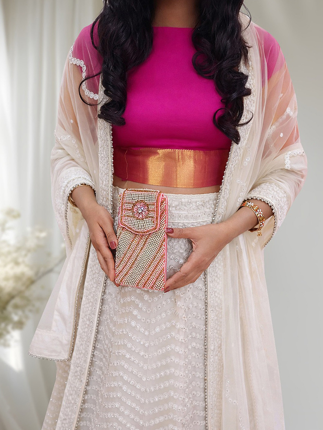 Kaarnis Pink Sapphire Mobile Bag