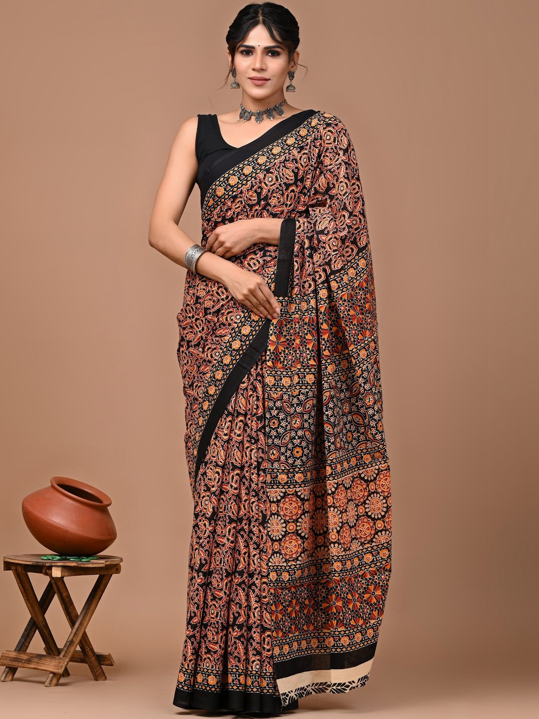 RAMNATHS Ethnic Motifs Handloom Saree