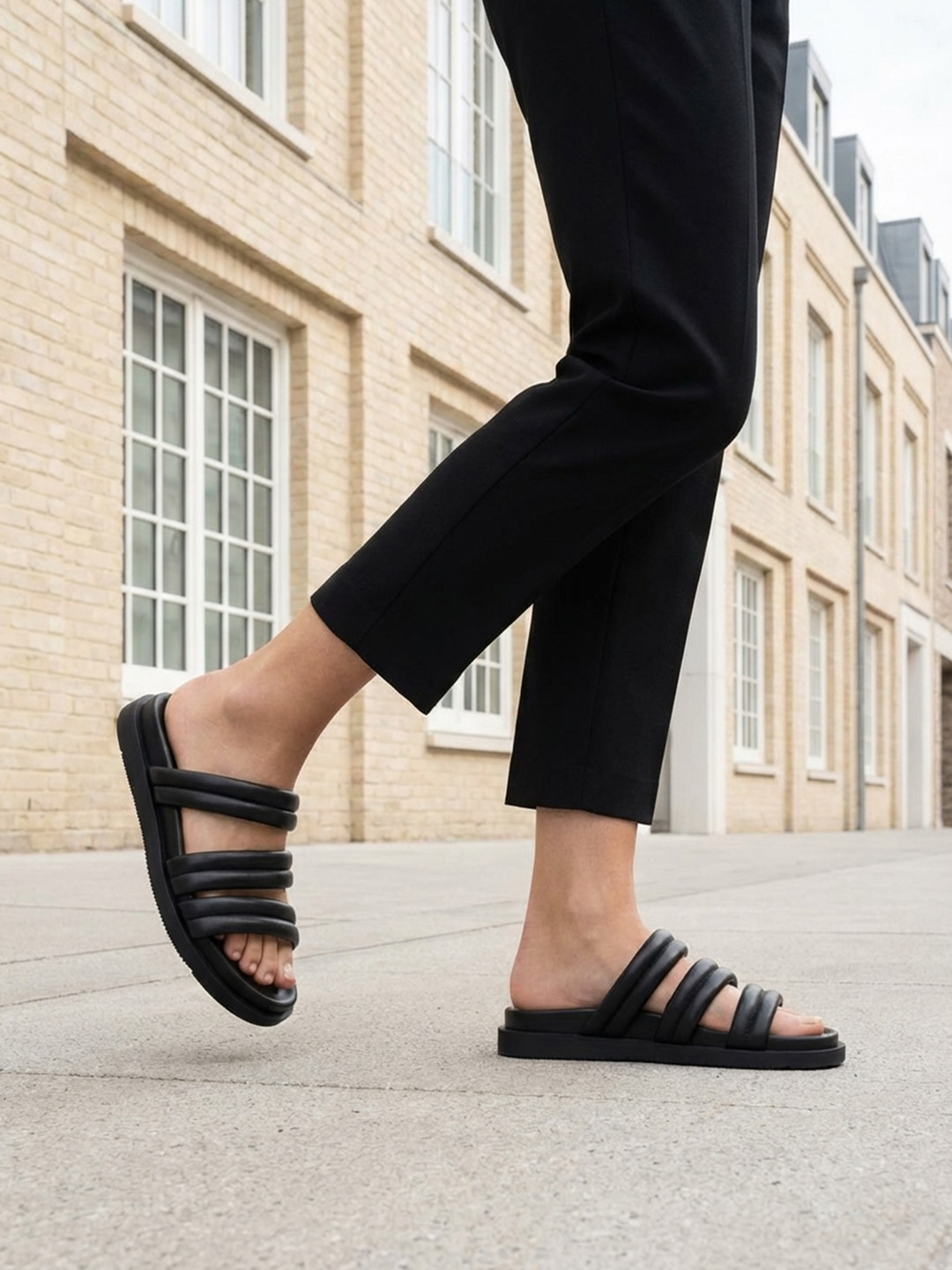 BAGATT Chandra Strappy Open Toe Flats
