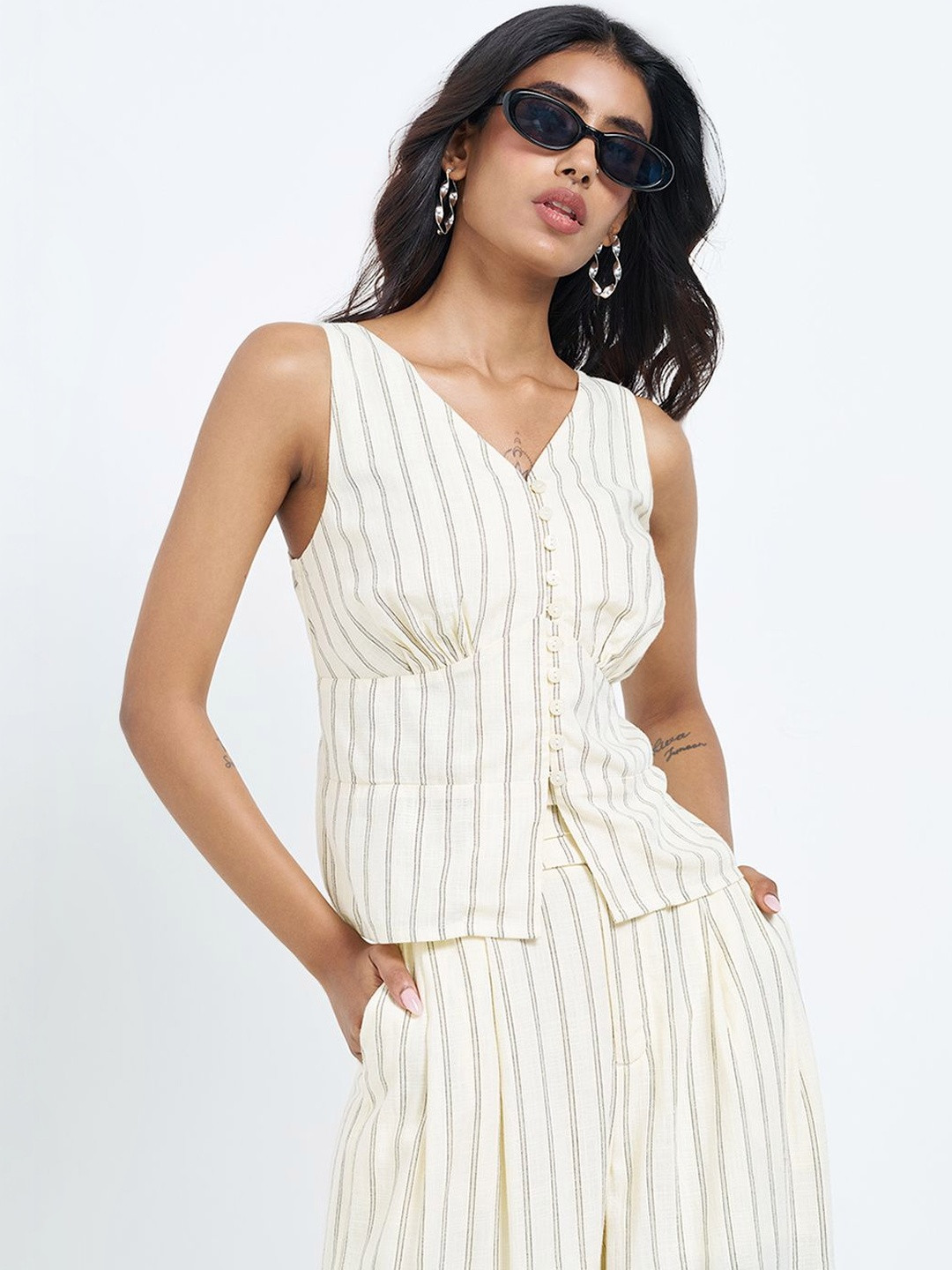Honey by Pantaloons Striped Cotton Top