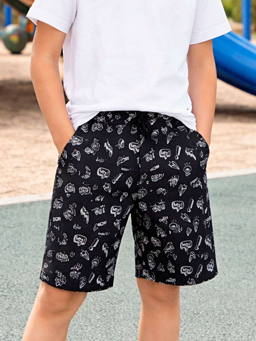 YK X Wildwoods Boys Printed Shorts