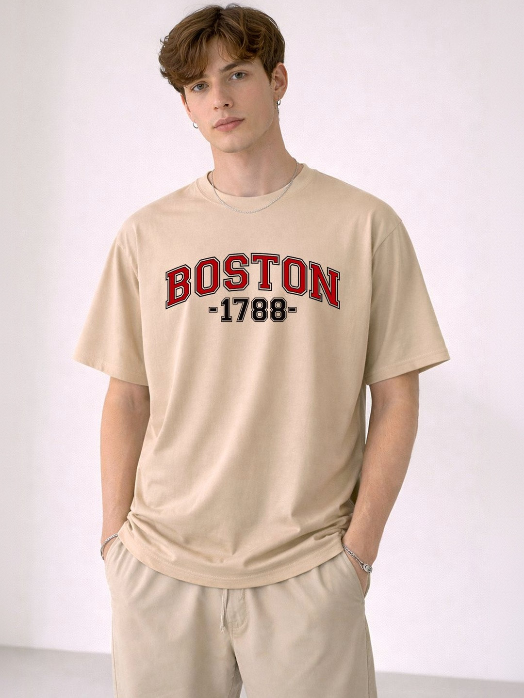INVICTUS Men Drop-Shoulder Sleeves T-shirt