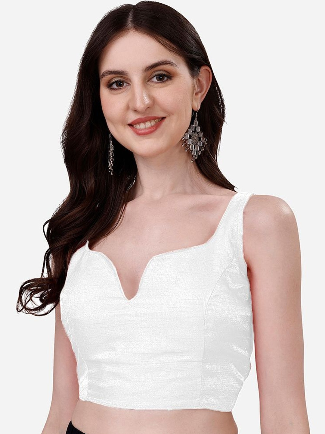 HERE&NOW Brocade Woven Design Brocade Saree Blouse