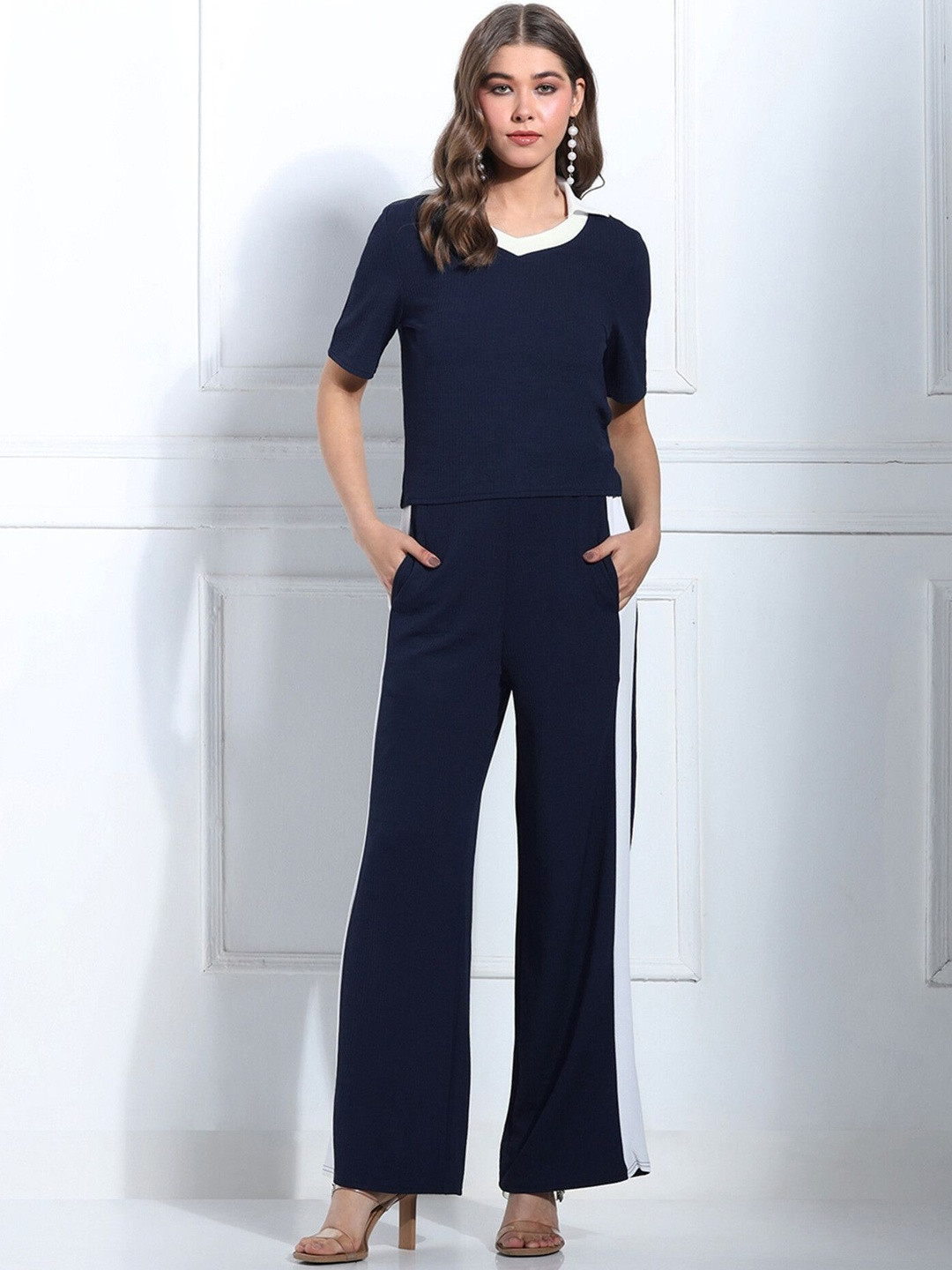 Selvia Solid Top with Trousers