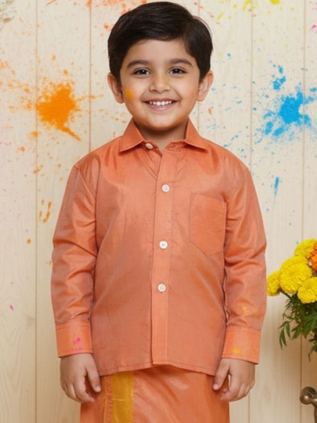 Sangria Spread Collar Shirts