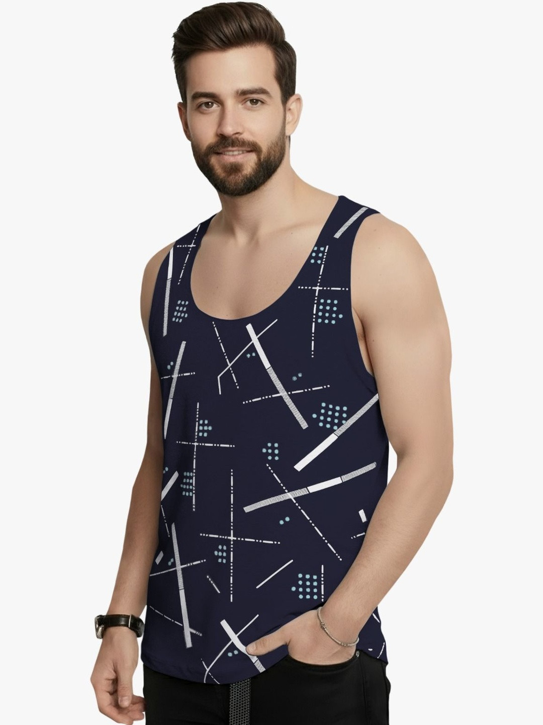 TRIPR Printed Cotton Tank