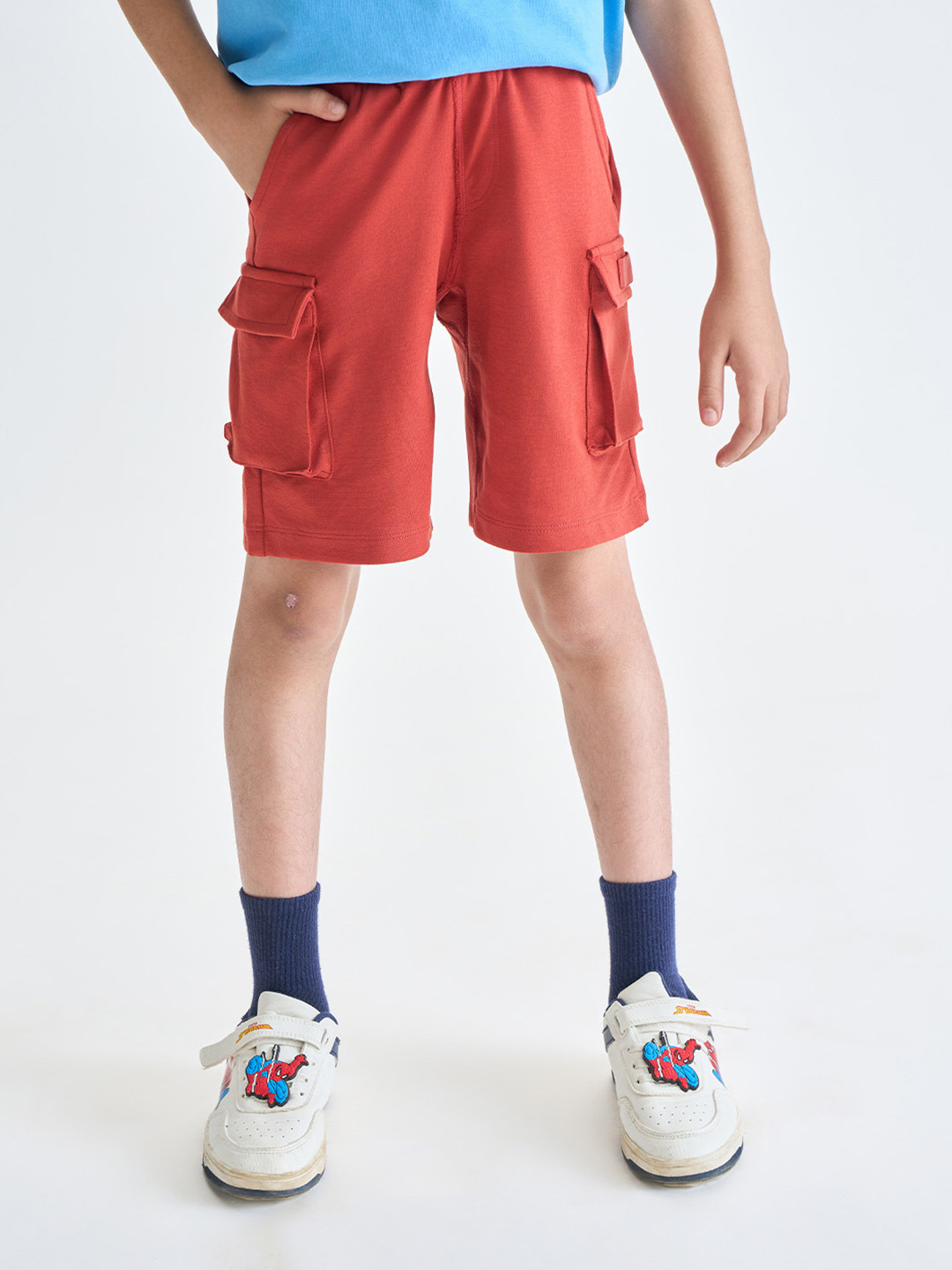 Dotokids Boys Adjustable Waist Cotton Cargo Shorts