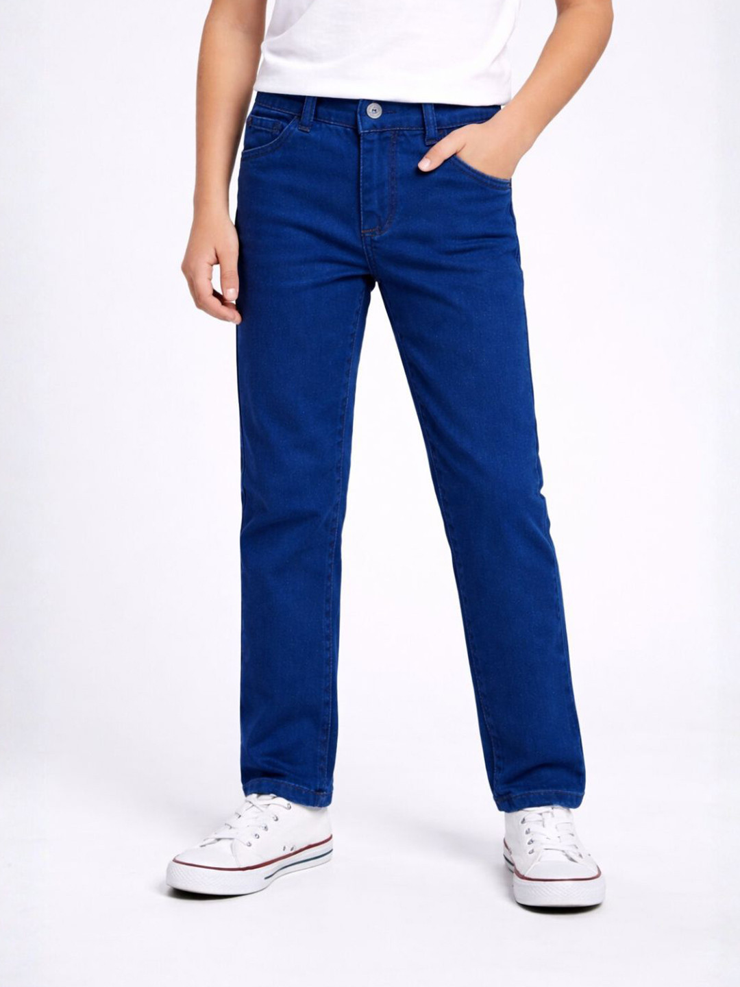 ZAB- ZEN ALPHA BETA Boys Regular Fit High-Rise Jeans
