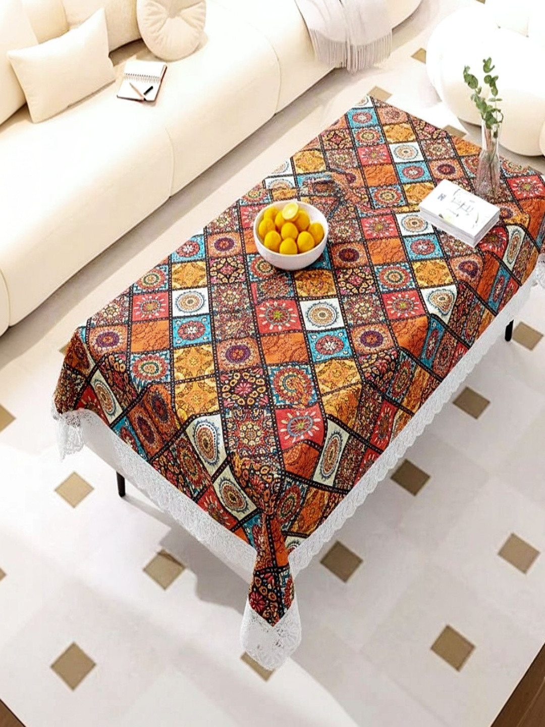 vstucart Multicoloured Waterproof 4-Seater Table Cover