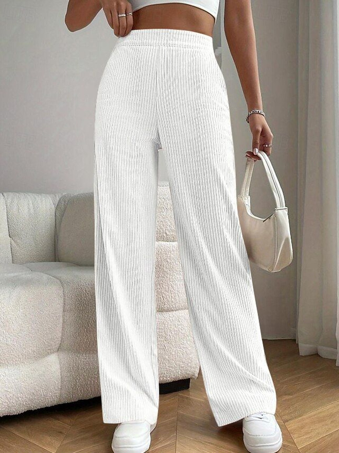 CREZYVEZY Women Wide Leg Track Pants