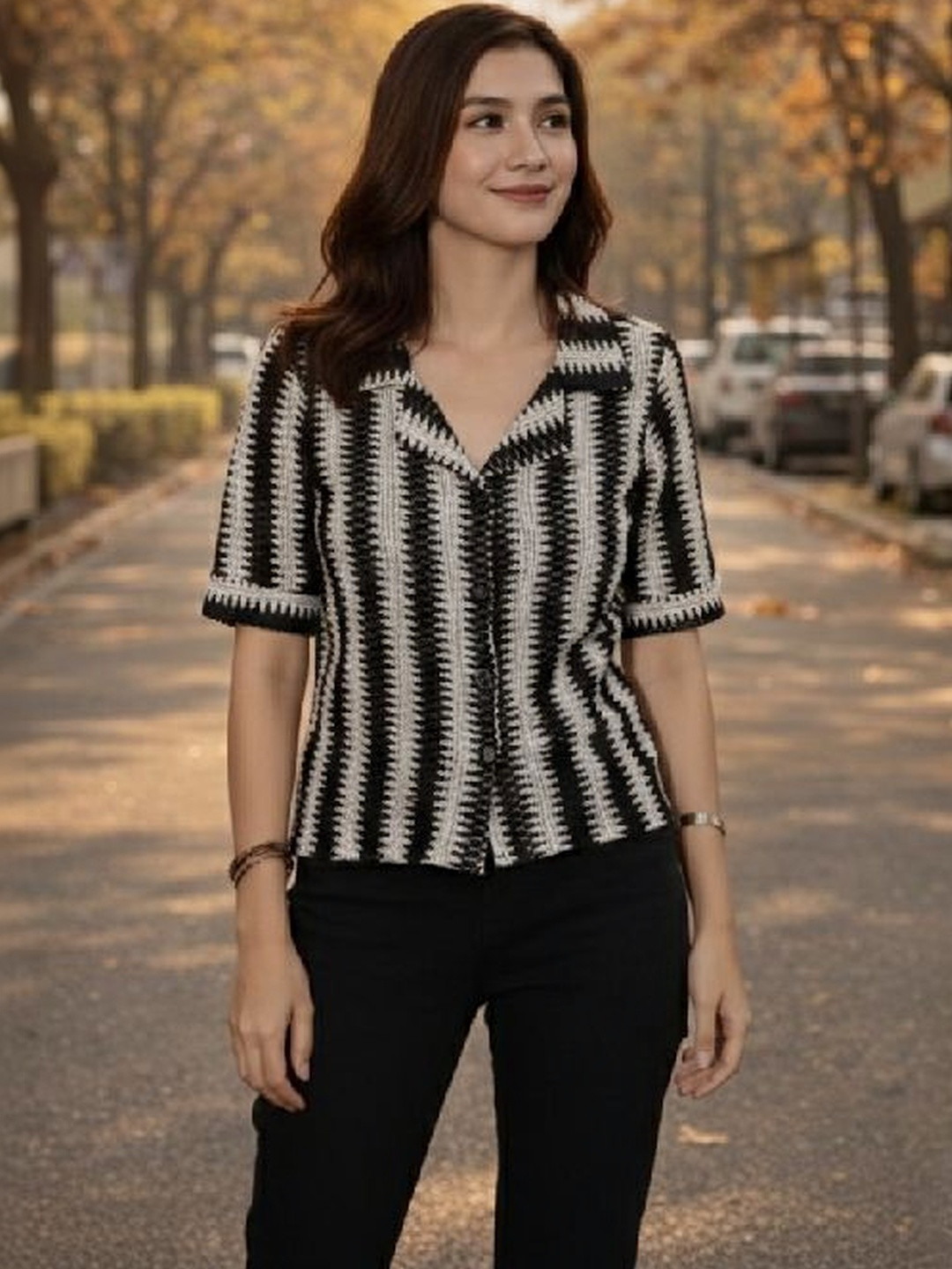 Lahaba Women Striped Casual Shirt