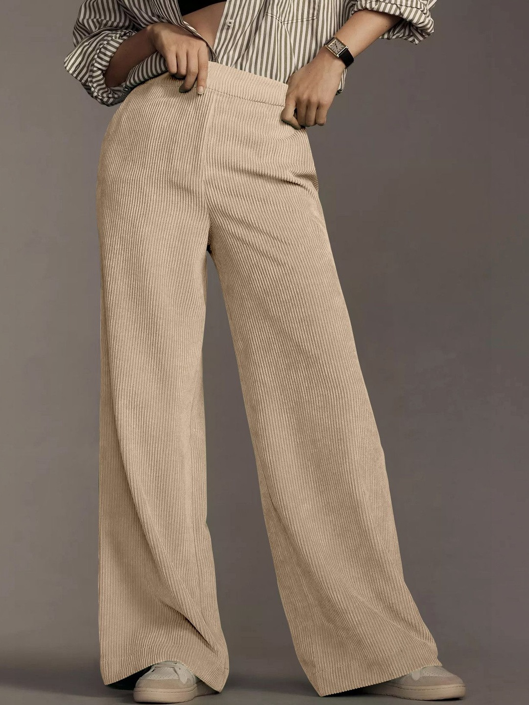 CREZYVEZY Women Wide Leg Track Pants