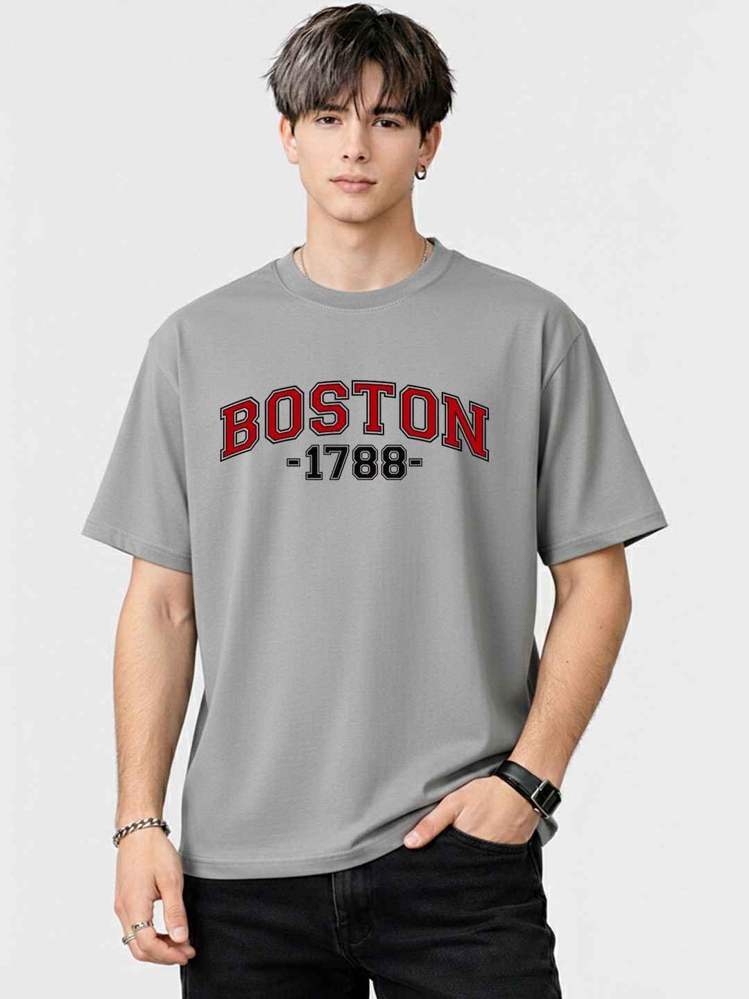 Moda Rapido Men Drop-Shoulder Sleeves T-shirt