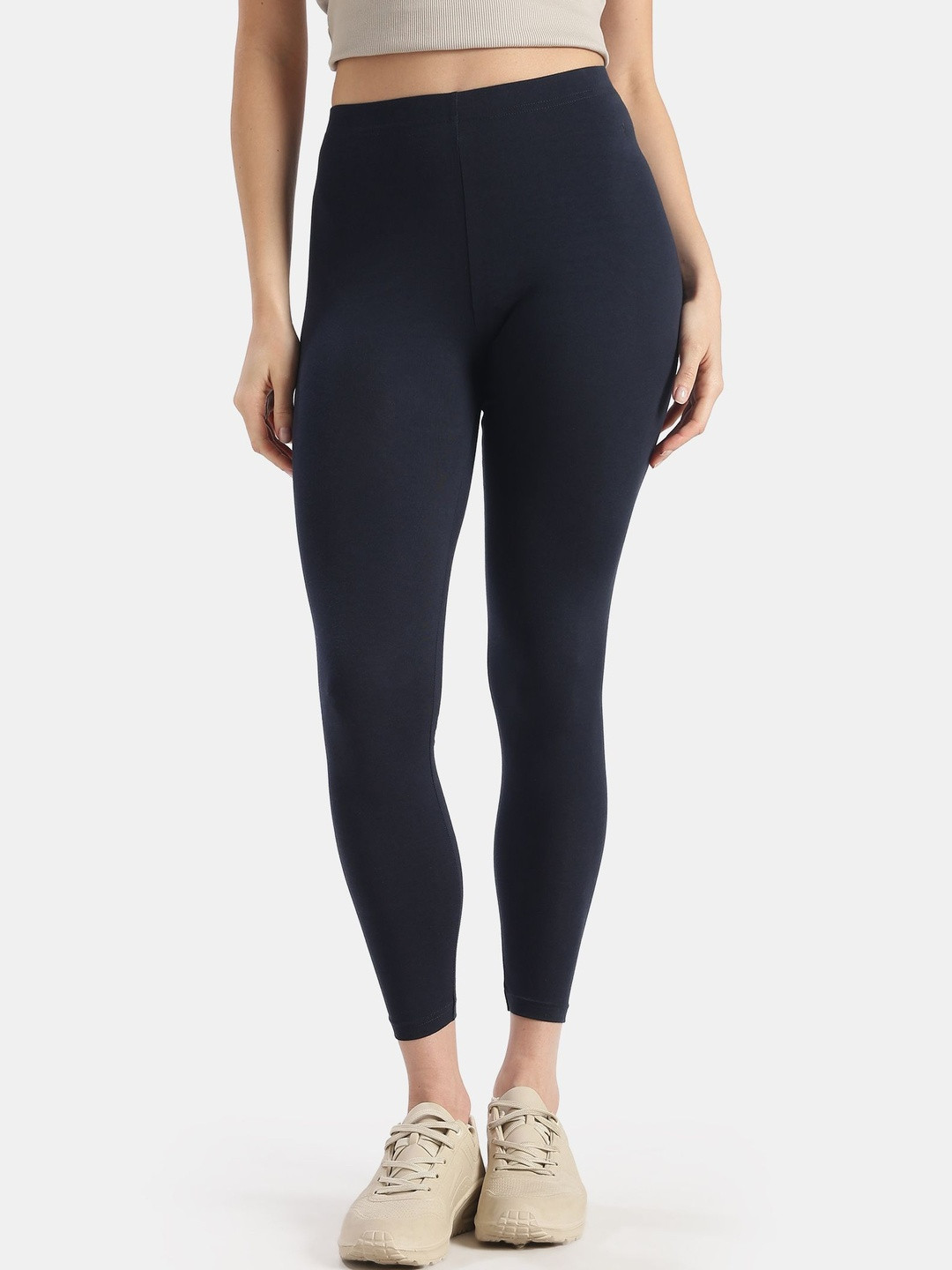Jockey Super Combed Cotton Slim Fit Leggings with Ultrasoft Waistband -AW87