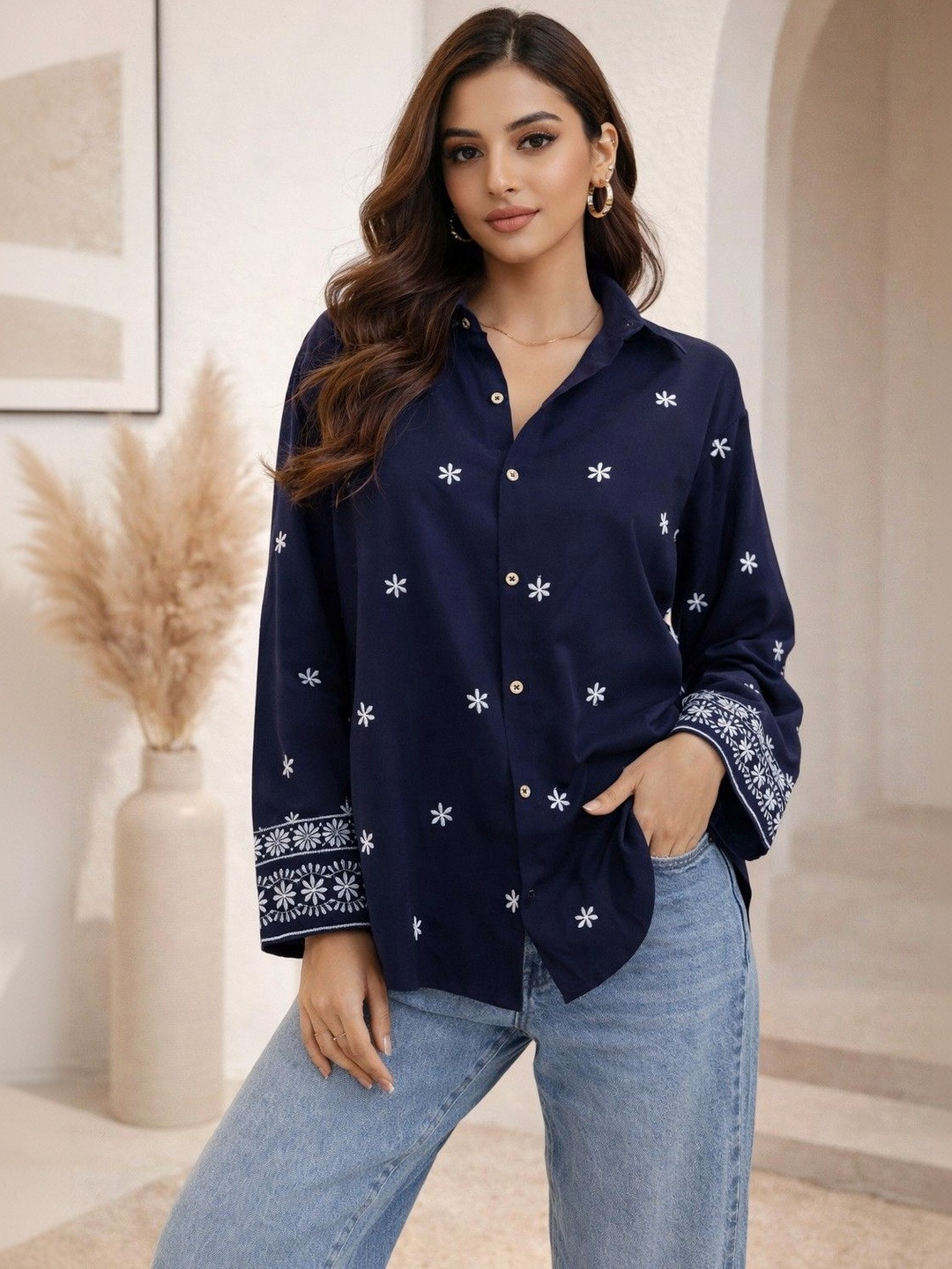 Tzelynn Women Printed Casual Shirt