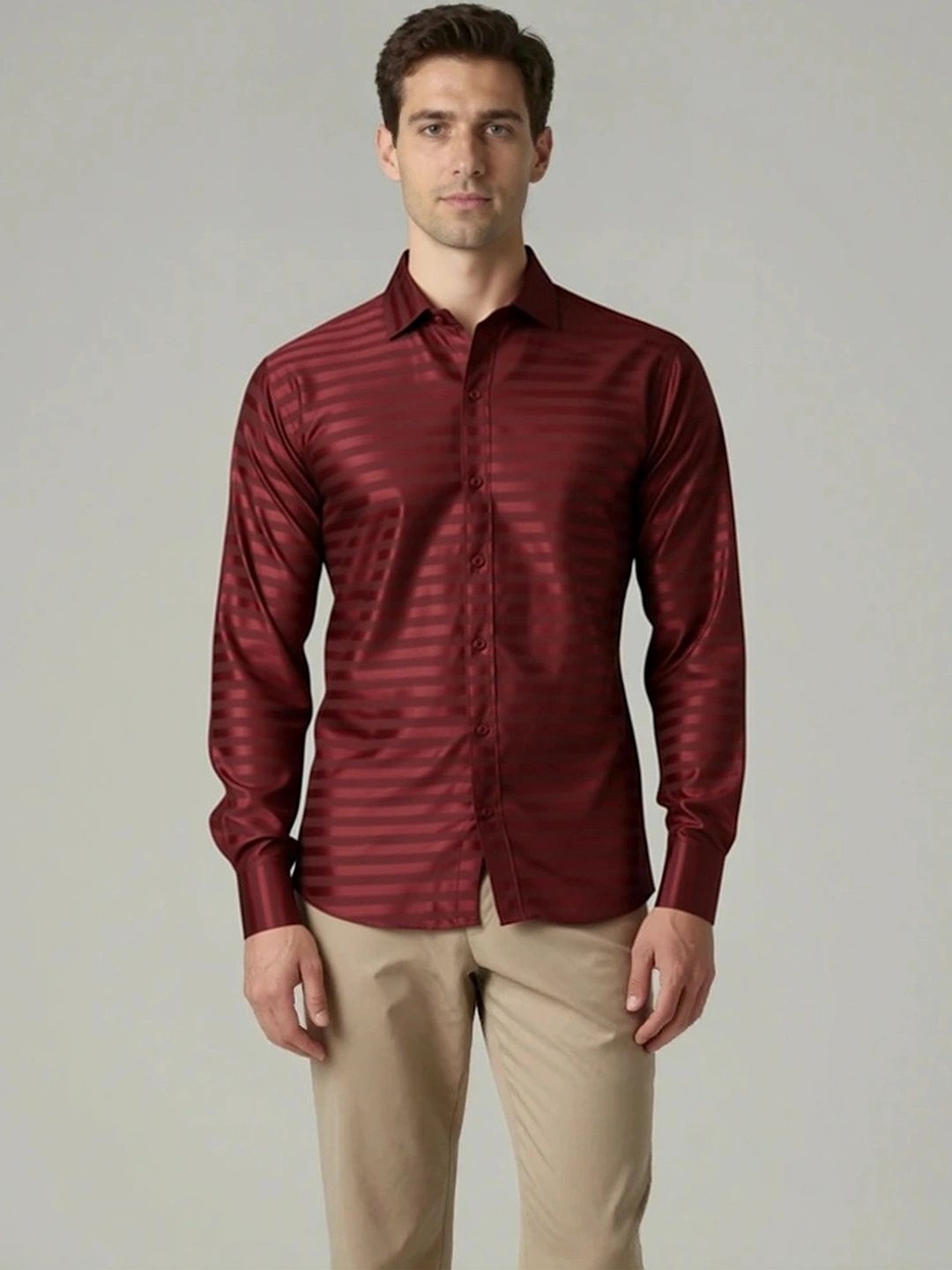 Metronaut Men Striped Formal Shirt