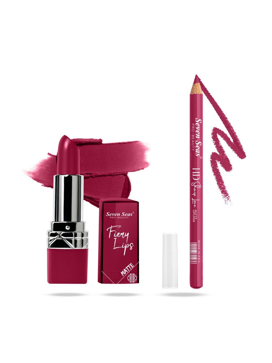 Seven Seas Set Of 2 Fiery Lips Matte Lipstick -3.5 g - 305 at ₹99 (75% Off) – Myntra