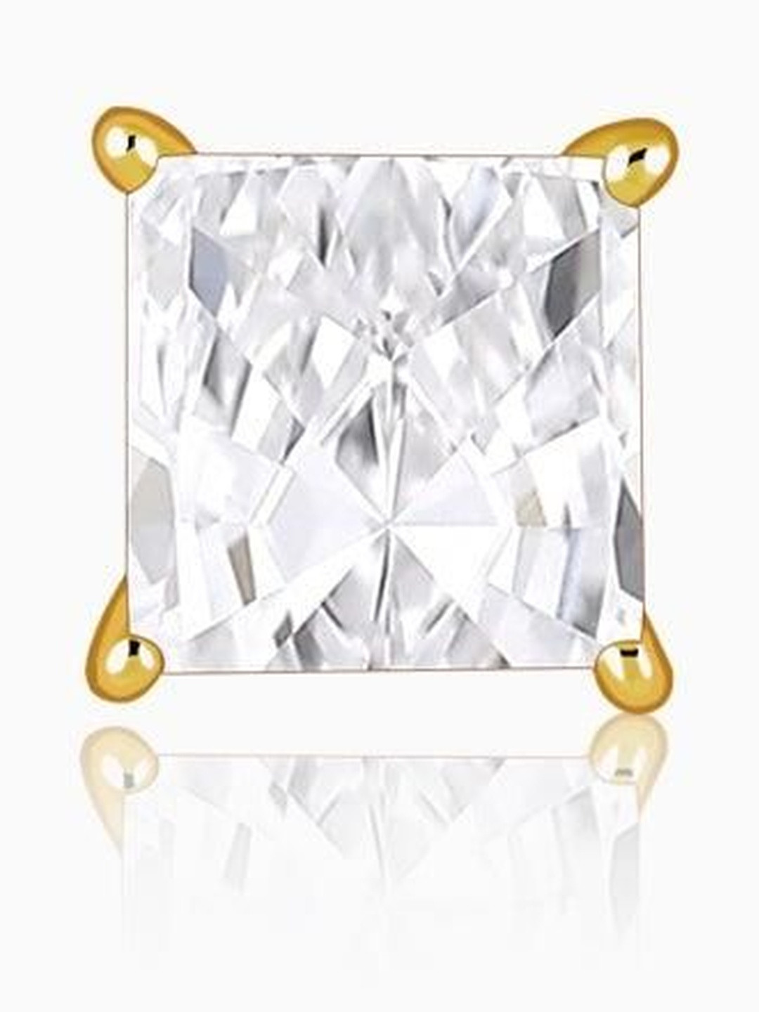 GIVA Golden Classy Zirconia Stud for Him