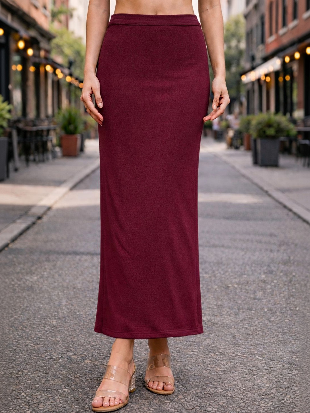 KASHIANXSTYLE Women Back Slit Maxi Pencil Skirt