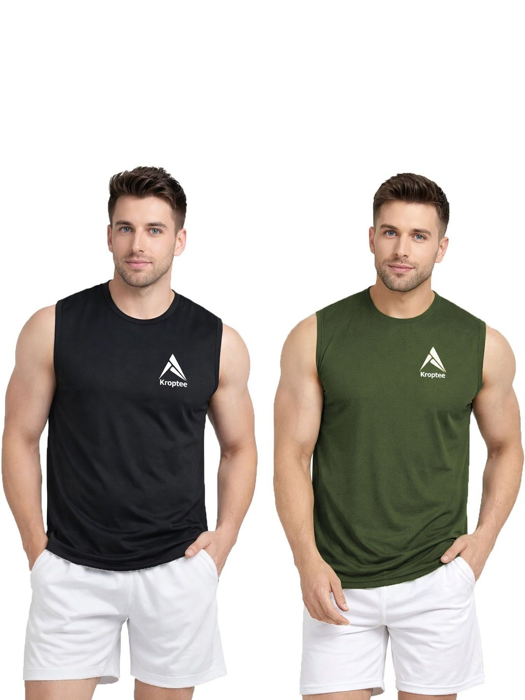 Kroptee Pack of 2 Gym Vest