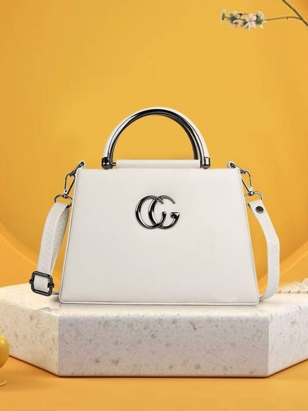 YOYOWING PU Structured Handheld Bag