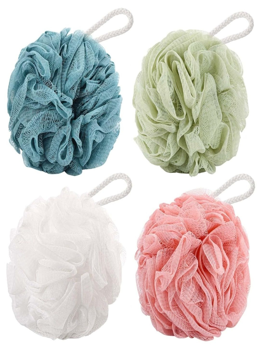 sweetpea Set Of 4 Loofah Bath Sponges