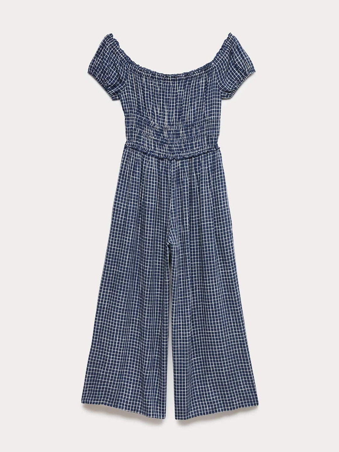 Marks & Spencer Checked Wide Leg Jumpsuit