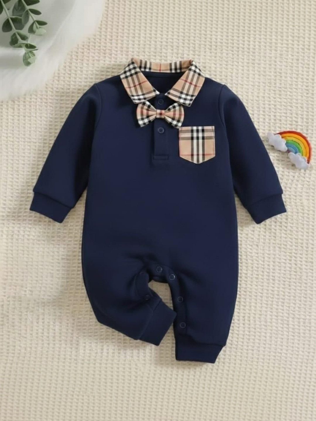 POOJATEX Kids Polo Collar Cotton Romper