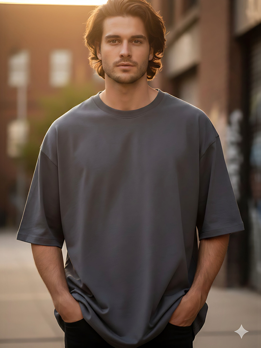 SYMBLANCE Men Brand Logo T-shirt