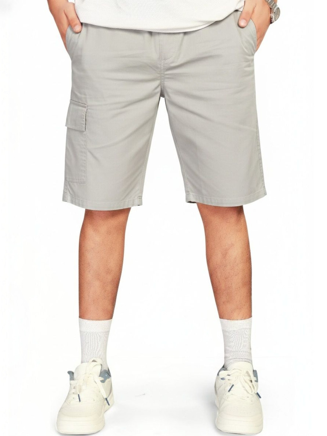 UNOseven Boys Cotton Cargo Capri Shorts