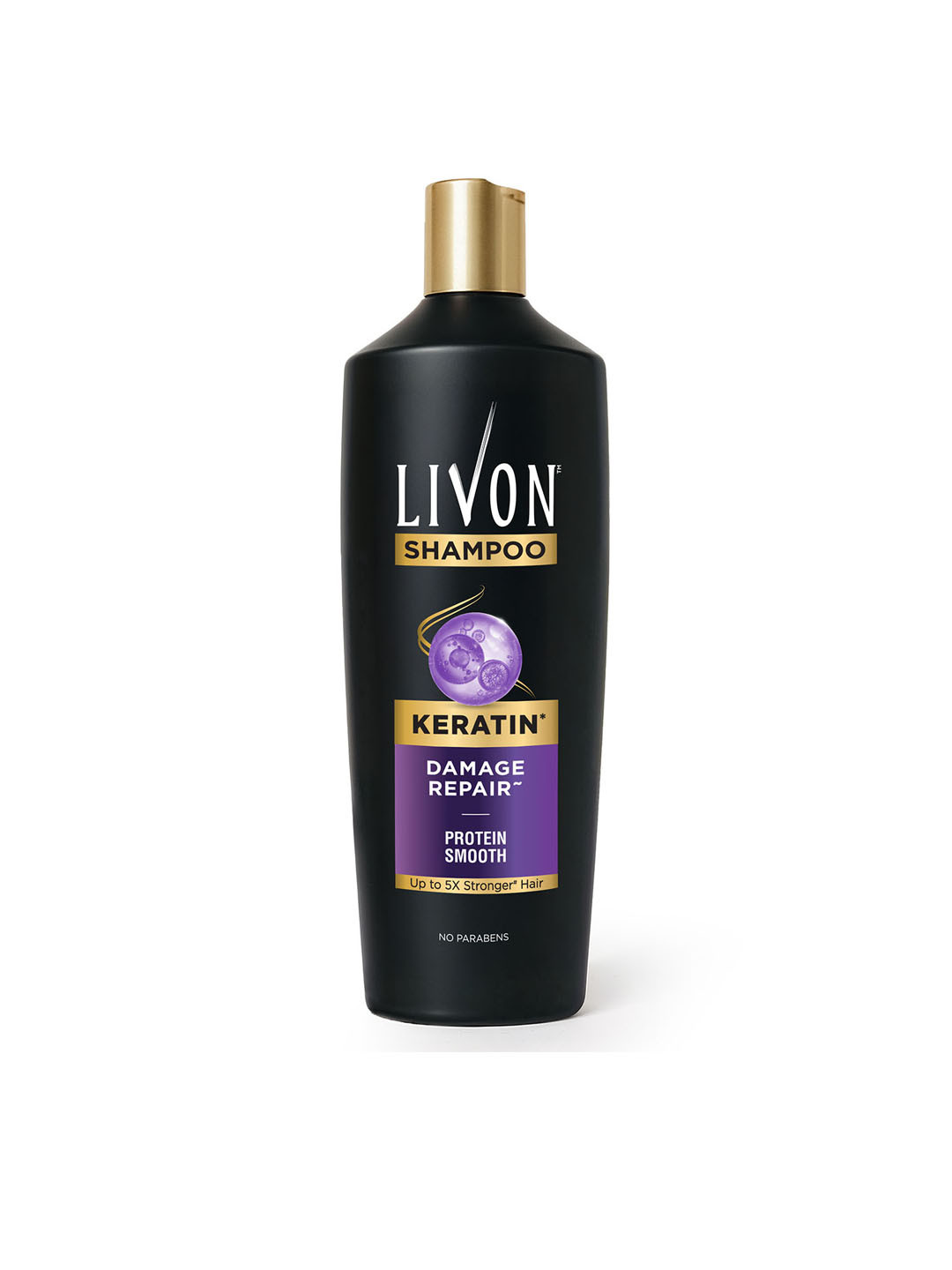 Livon Keratin Damage Repair Shampoo for Smooth & 5x Stronger Hair - 340 ml